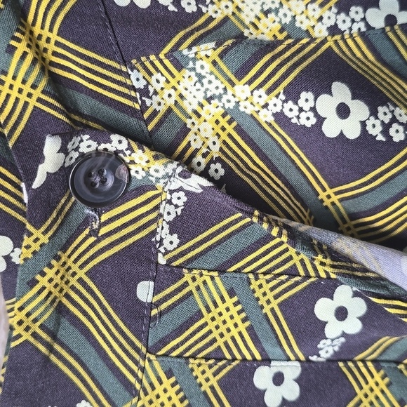 UO Urban Outfitters Womens Emerson Print Pleated Mini Skirt Size XS Wrap - Picture 7 of 11